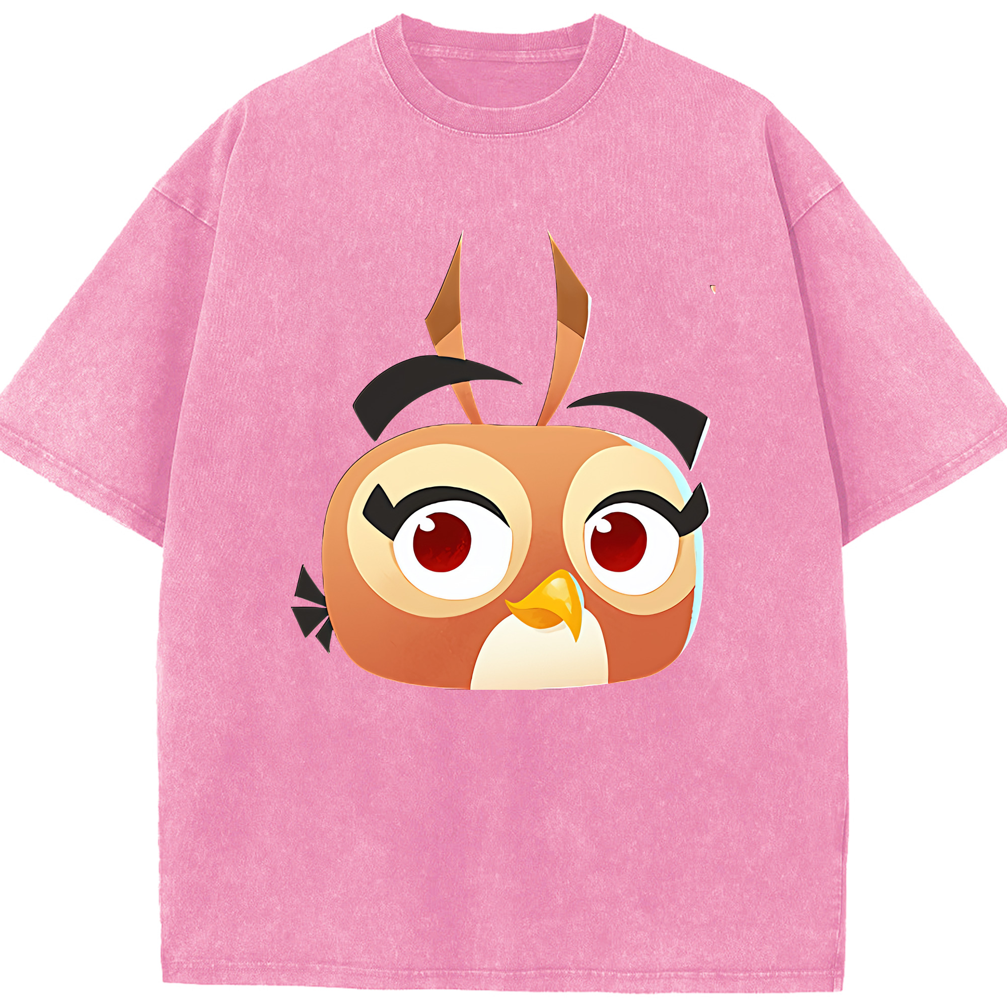 （画像用） Angry Birds アングリーバード 綿100% ヴィンテージ風 半袖Tシャツ（フロントプリント）